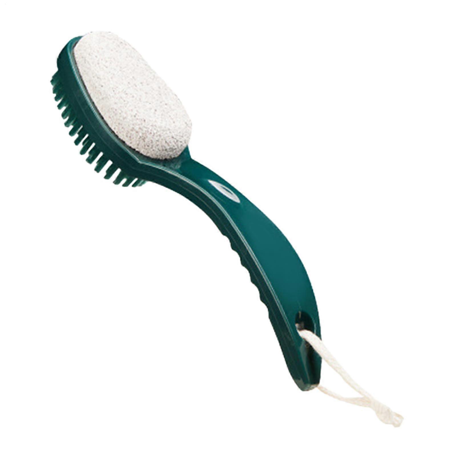 2in1 Foot Scrubber with Pumice Stone, Effective Callus Remover for Smooth and Soft Skin – Versatile Pumice Stone in Green.