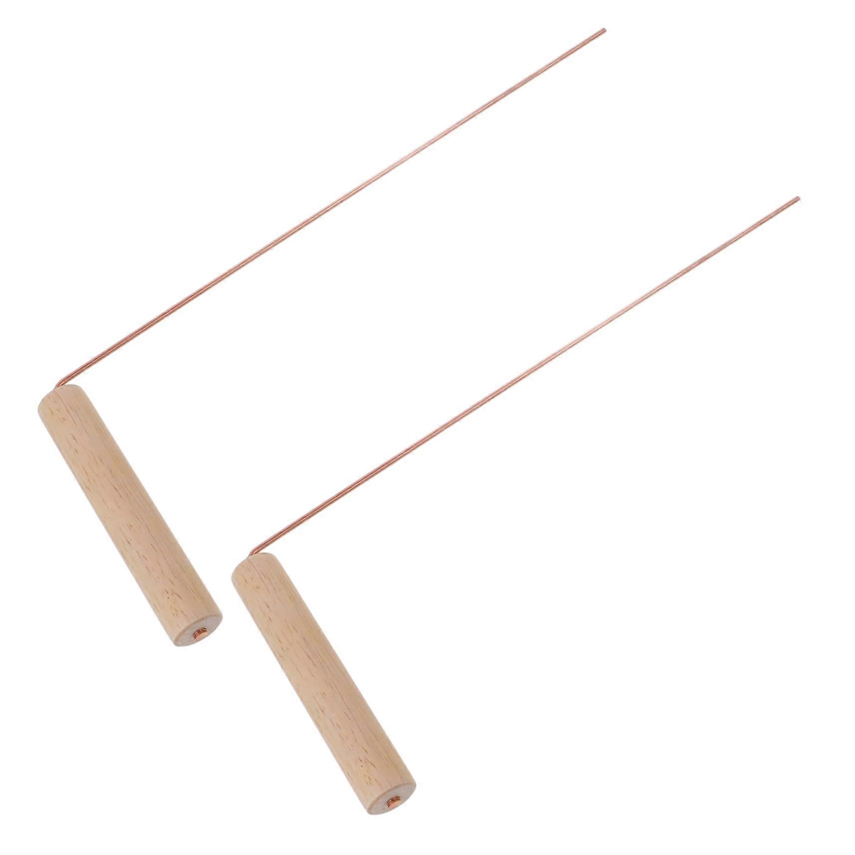 2 dowsing rods for outdoor camping activities, lightweight, comfortable to carry with a smooth surface.