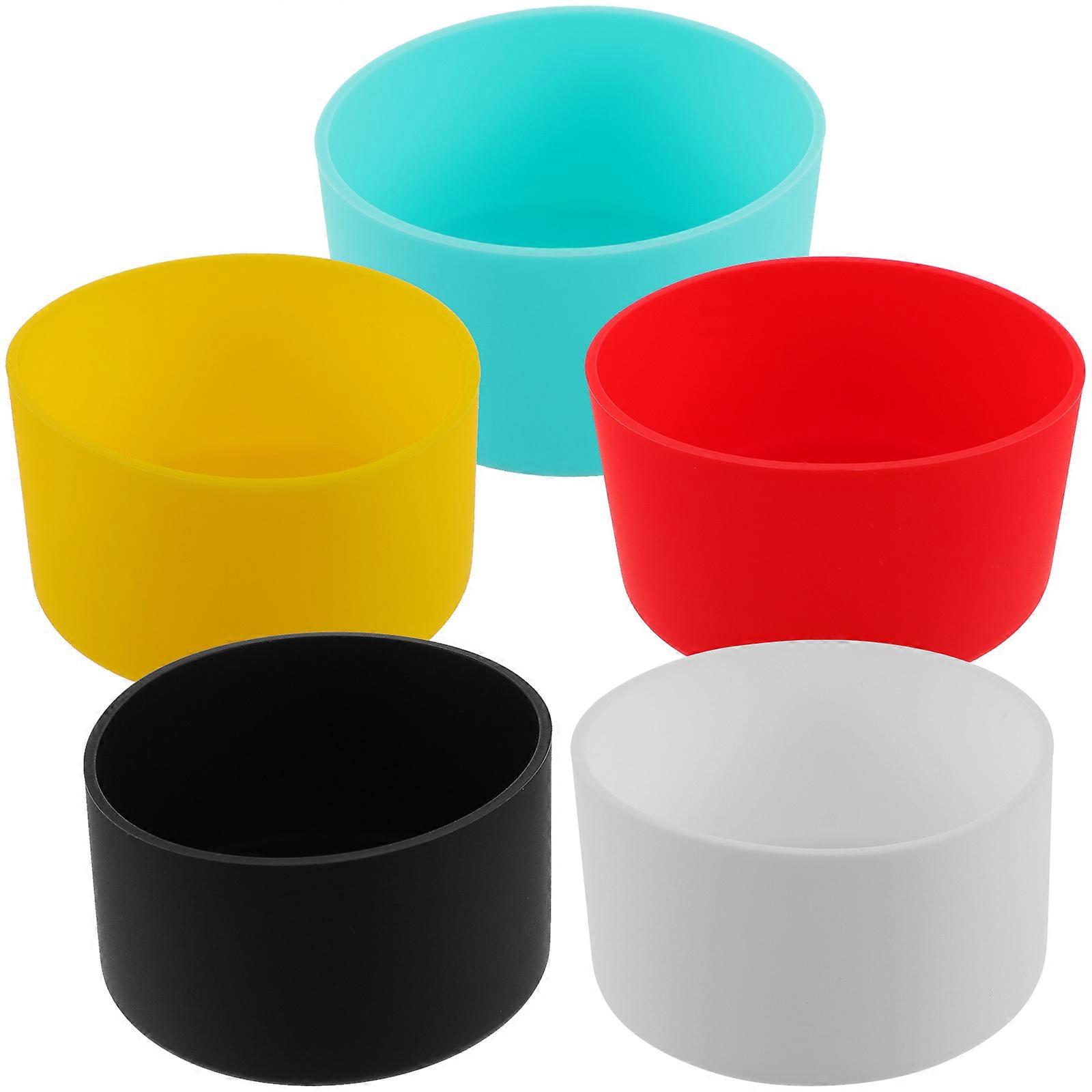 Bottle Protector Sleeves Anti-Skid Silicone Boot Daily Use 5Pcs