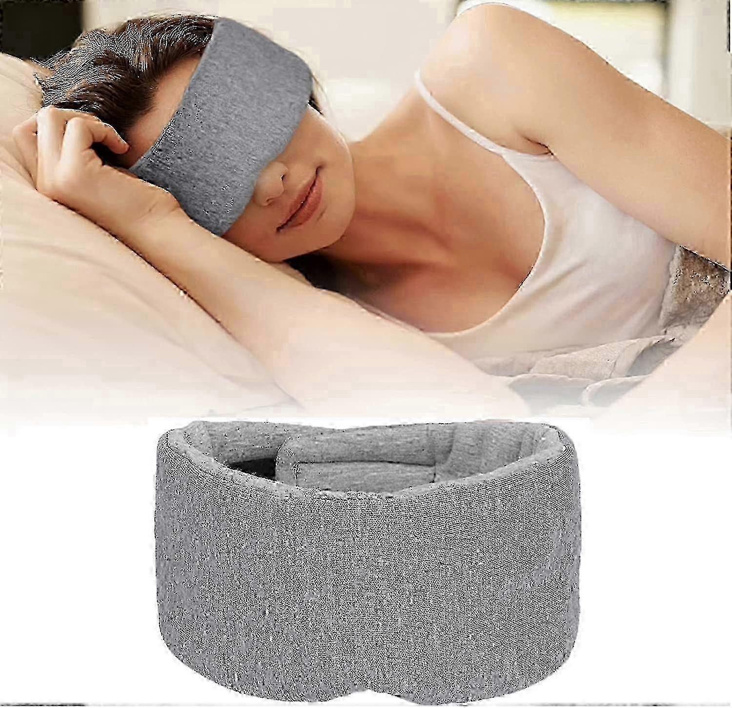 Soft Cotton Sleeping Mask, Breathable Adjustable Eye Cover for Sleep
