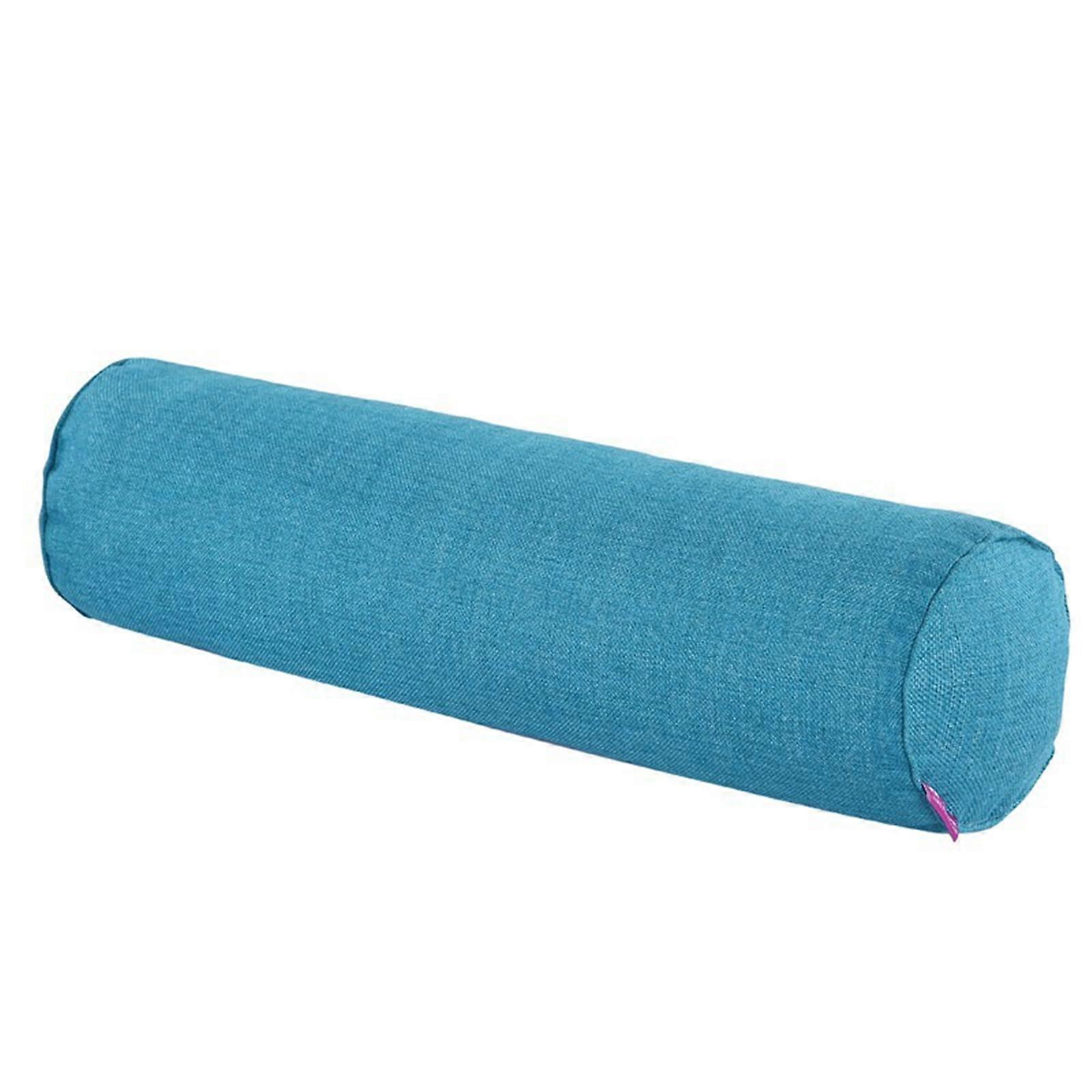 Breathable linencotton cylindrical pillow, neck roll, ideal for pregnant women and those in need of a sleeping pillow, multicolored