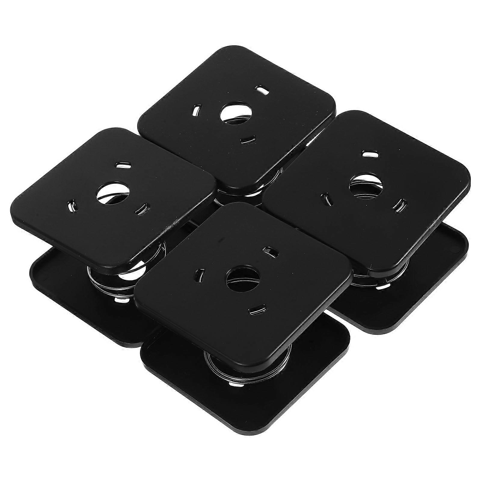 4pcs Tissue Box Holder with Spring Support, Automatic Lifting Tissue Dispenser for Car, Kitchen, Bathroom, Home, Office – Neat and Tidy Design