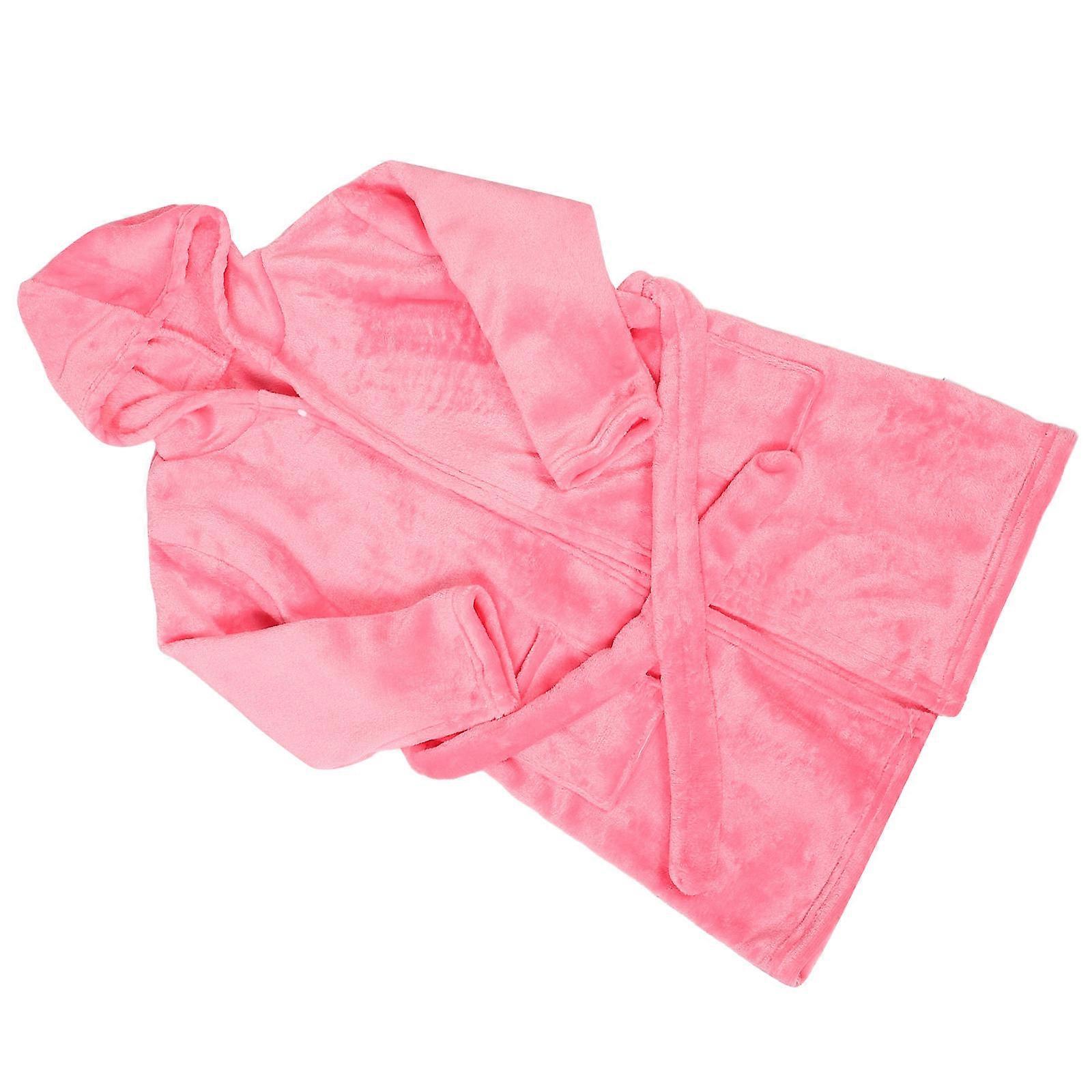 Roupão de banho infantil com capuz para meninas pijama pijama desgaste doméstico 1 conjunto