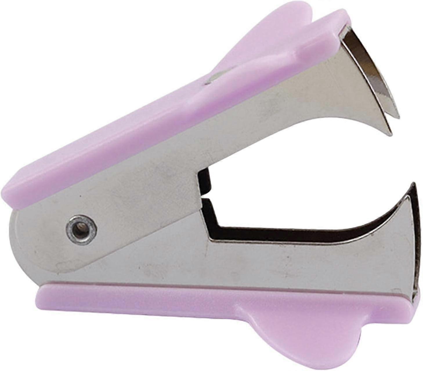 Stapler Remover Distances, Portable Reusable Tool with Non-Slip Handle, Purple for Home and School