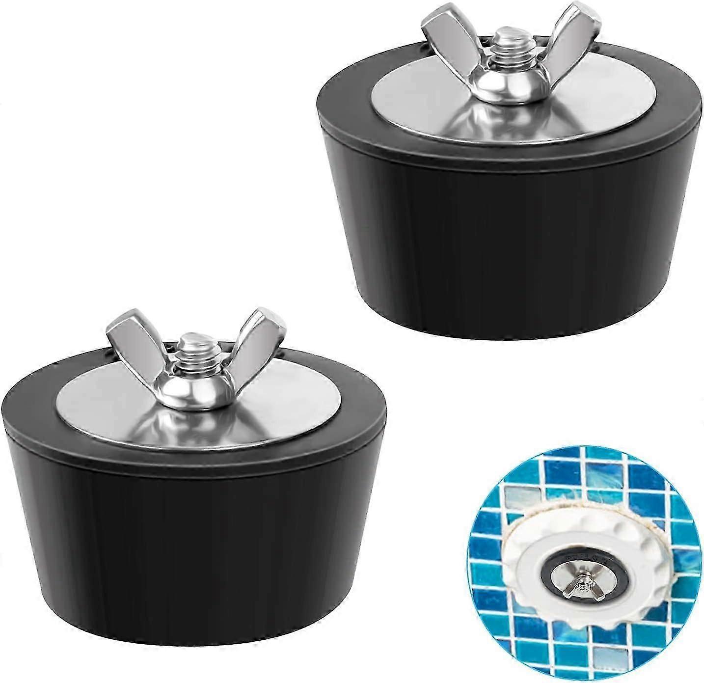 2Pcs Pool Winterizing Plug 51mm/2inch Winter Rubber Plug Pool Winter Plug Winterizing Expansion Plug