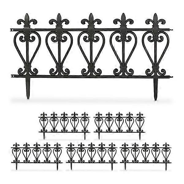 Plastic bed edging strips, 6 pcs