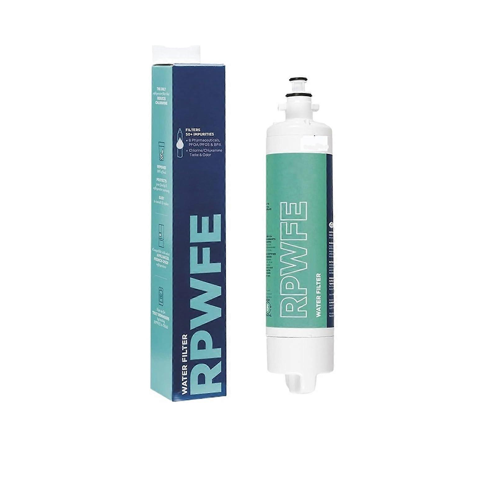 Compatible with GE, Refrigerator Water Filter Replacement,  Capacity for RPWFE/PFE/GFE Series, Easy Installation, 6Month Lifespan (1PC)