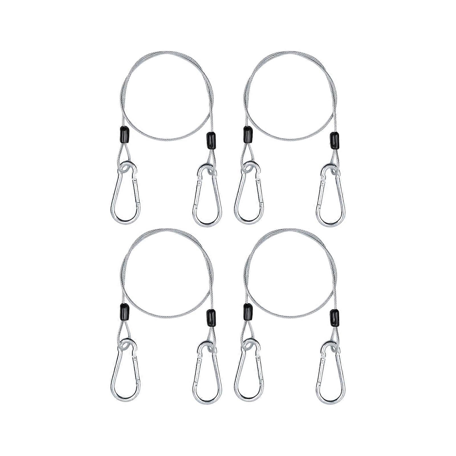 4 pieces stainless steel security cable lock wire rope, suitable for garden faux furniture bicycles motorcycles 1 meter wire rope