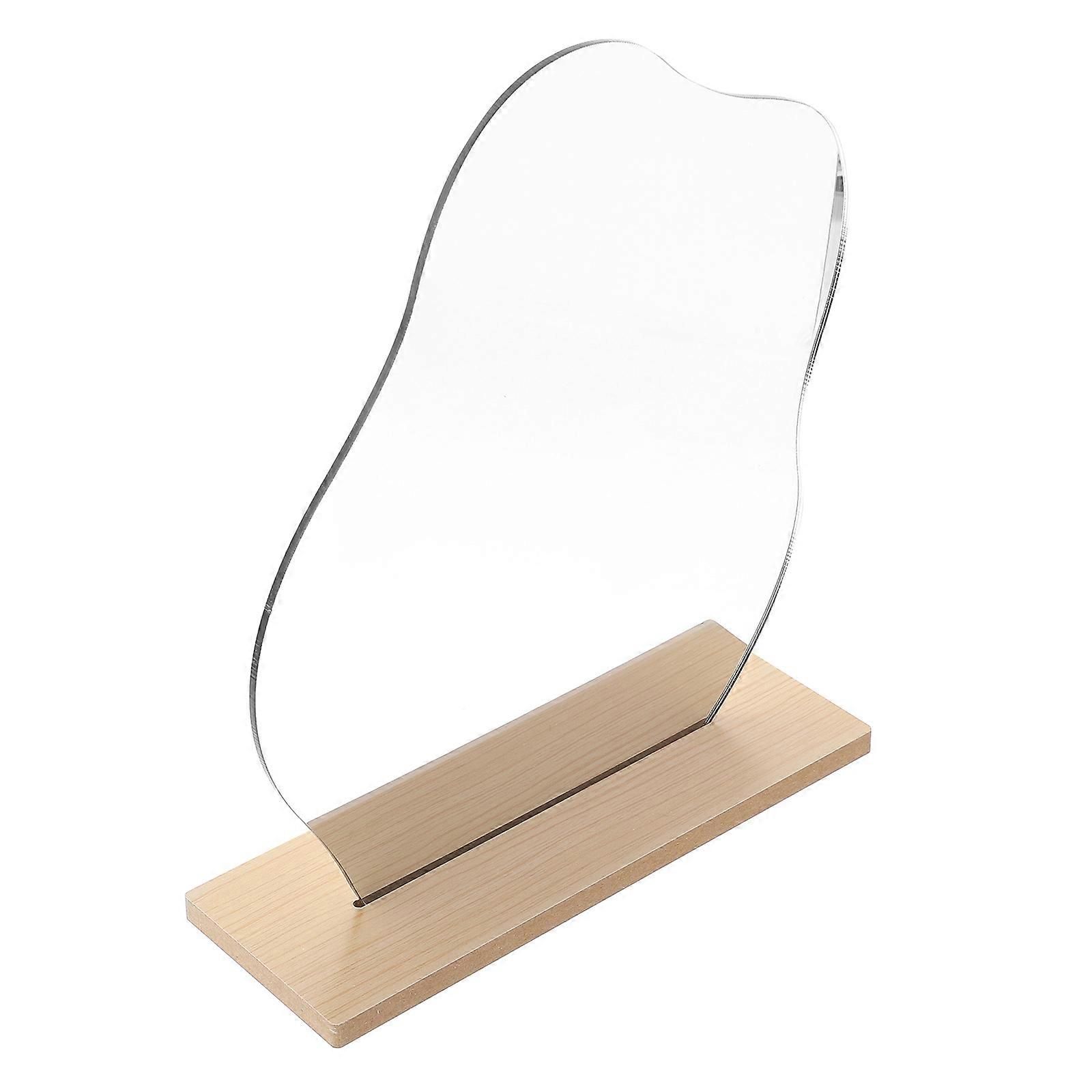 Unique Mirror Irregular Shape High Definition Reflection Stable Standing 19.5X7CM Assorted Color 1Set