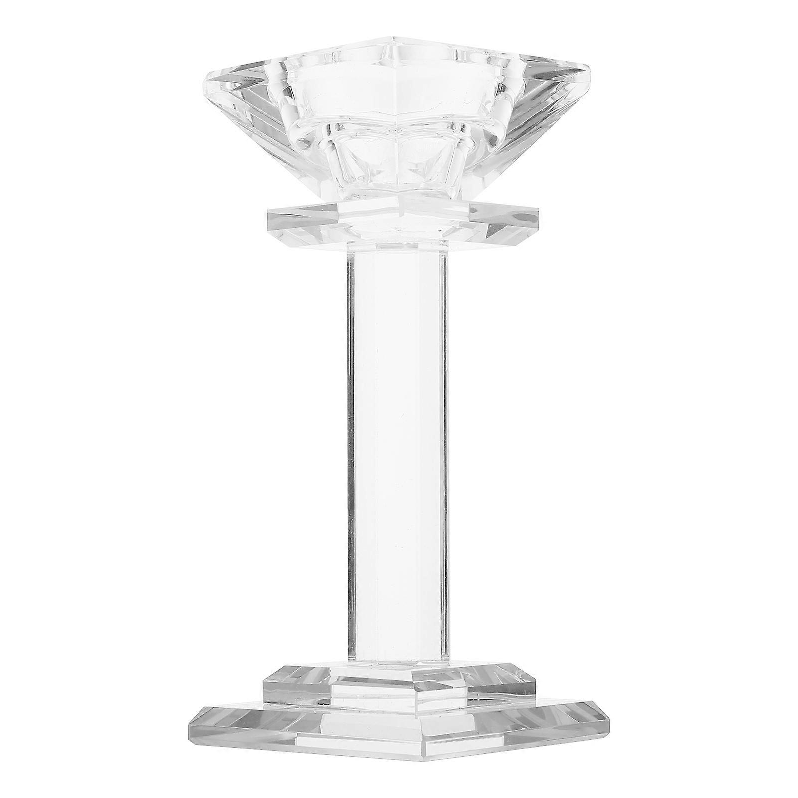 Decorative Candlestick Crystal Candle Holder for Decor 1Pcs Chic Style