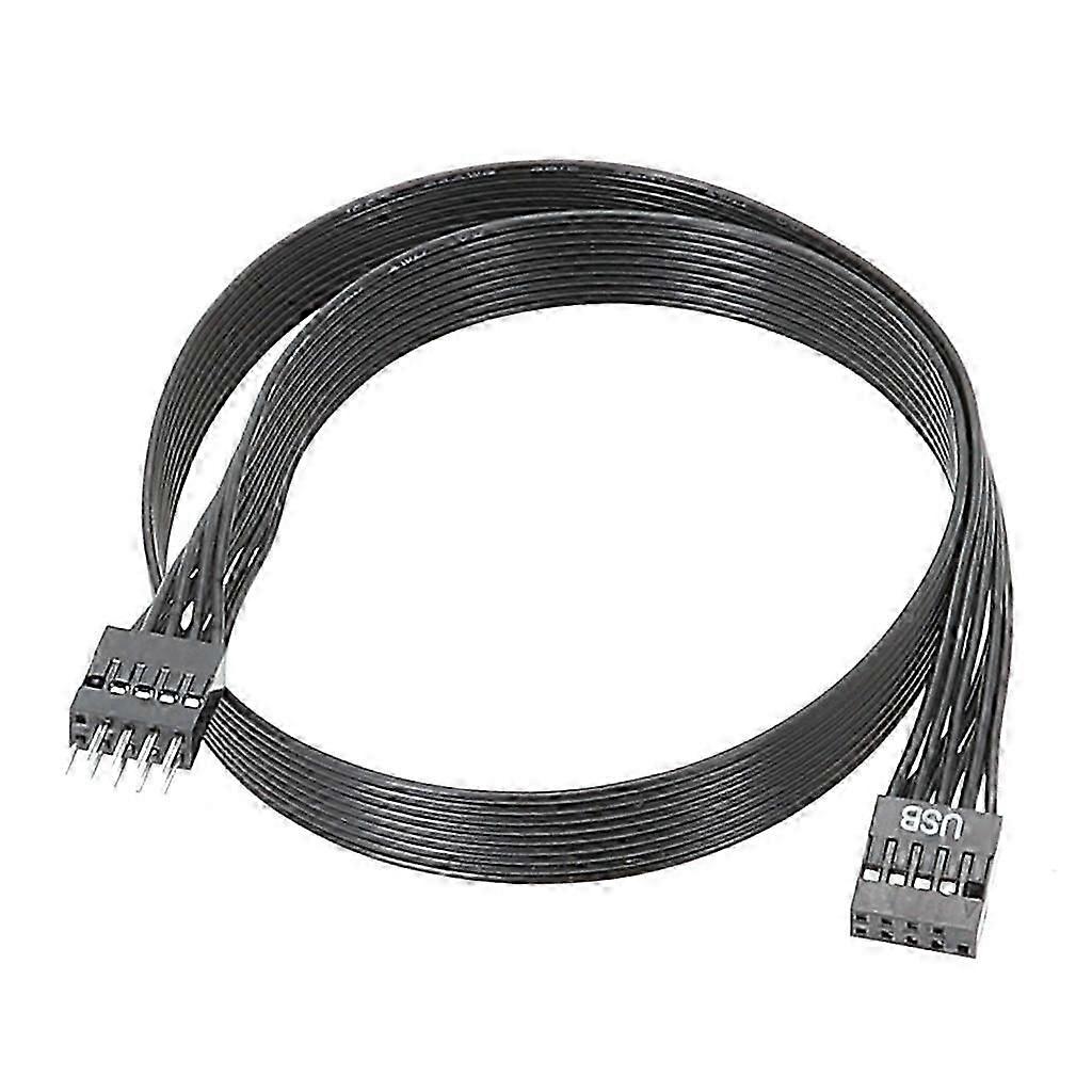 Cabo plano USB de 9 pinos para conexão macho-fêmea de computador 24AWG