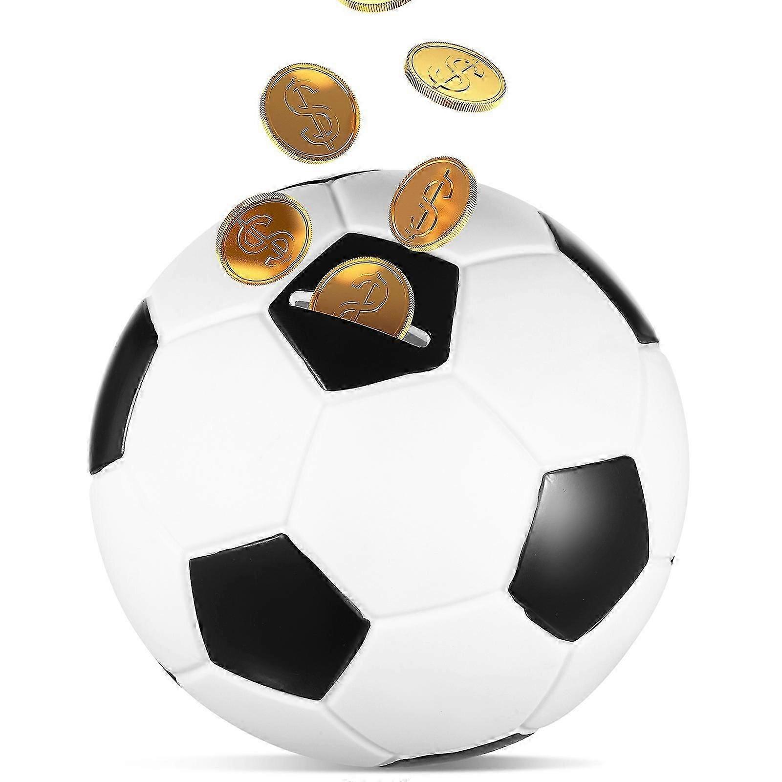 Spargris för pojkar, fotbollsinspirerad modell med stark byggkvalitet, perfekt inredningsobjekt