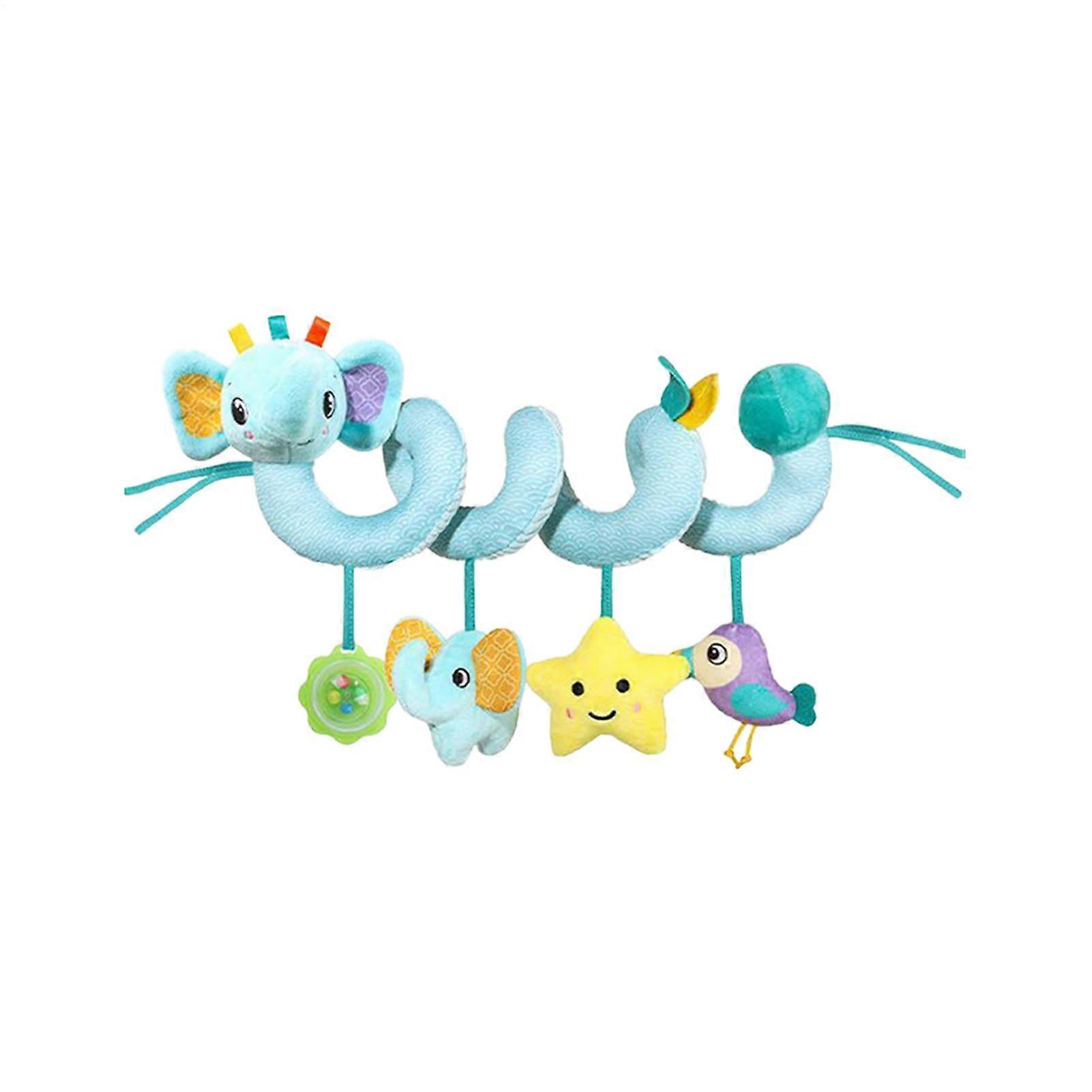 Generic Car Seat Toy For Babies - Rattles For Crib, Crawling Toy, Plush With Bell, Stroller And Travel Elephant