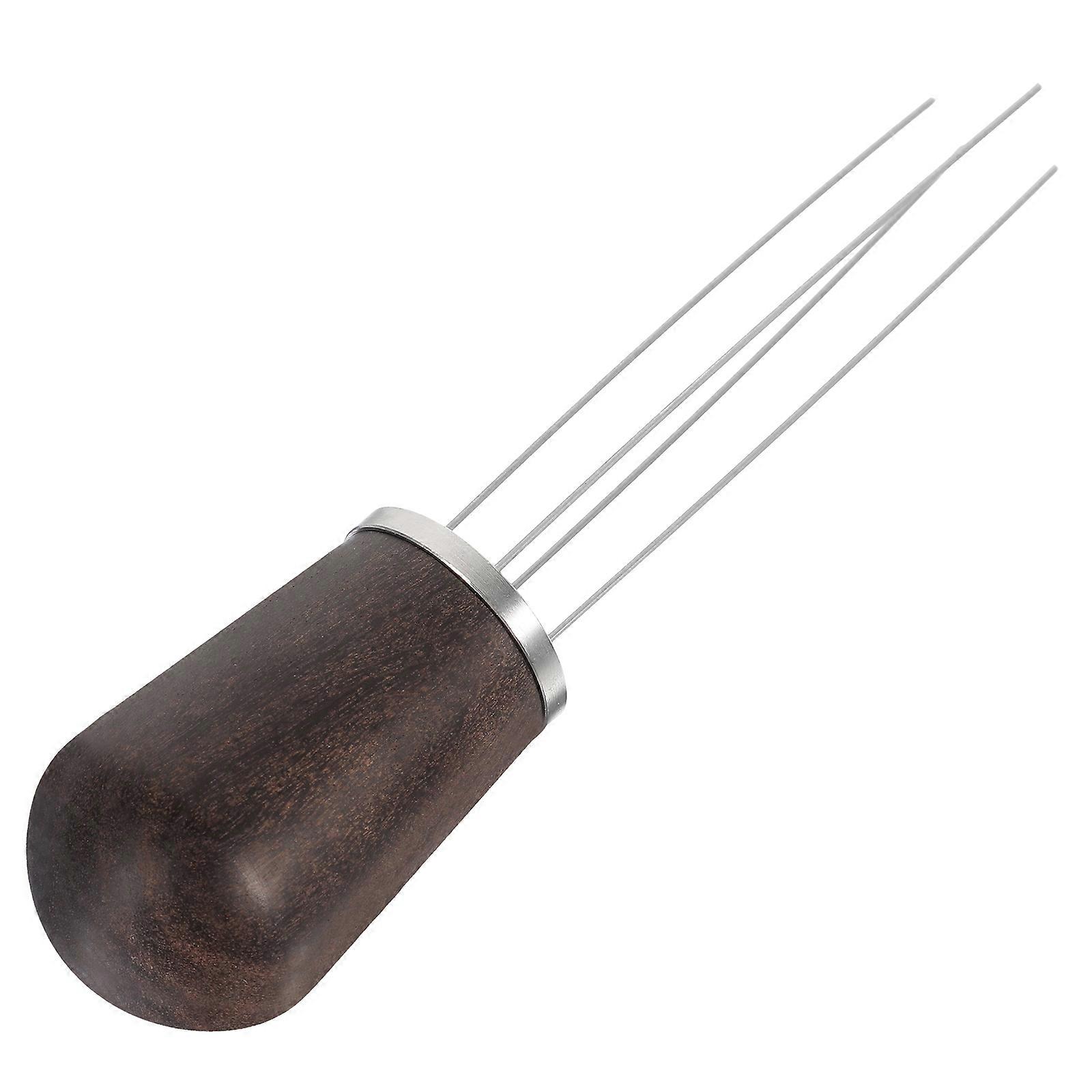 Stainless Steel Espresso Distribution Stirring Tool Avoiding Agglomeration Professional Use 12x2.5cm 1Pcs
