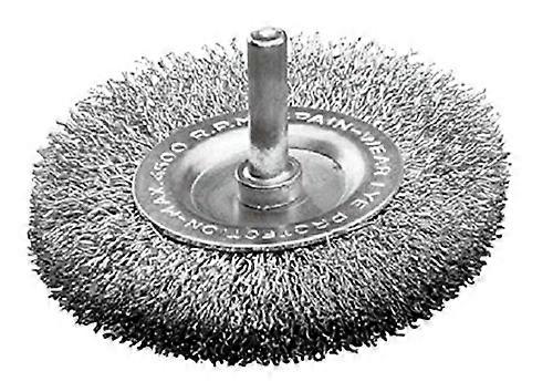 WB67108 Fine Wire Wheel 4 Inch X 1/4 Inch, 10 Pack, Ideal for Metal Polishing and Surface Preparation