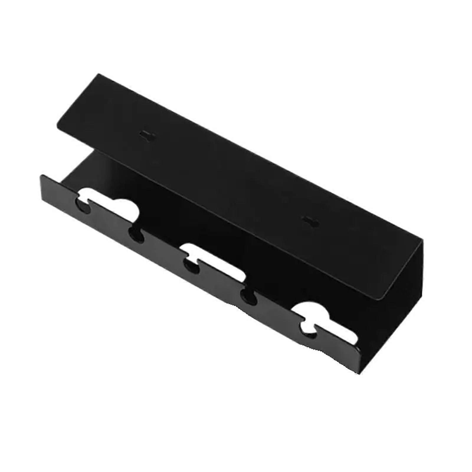 Cable Tray No Drilling, Power Strip, Cable Holder, Organiser (Black)