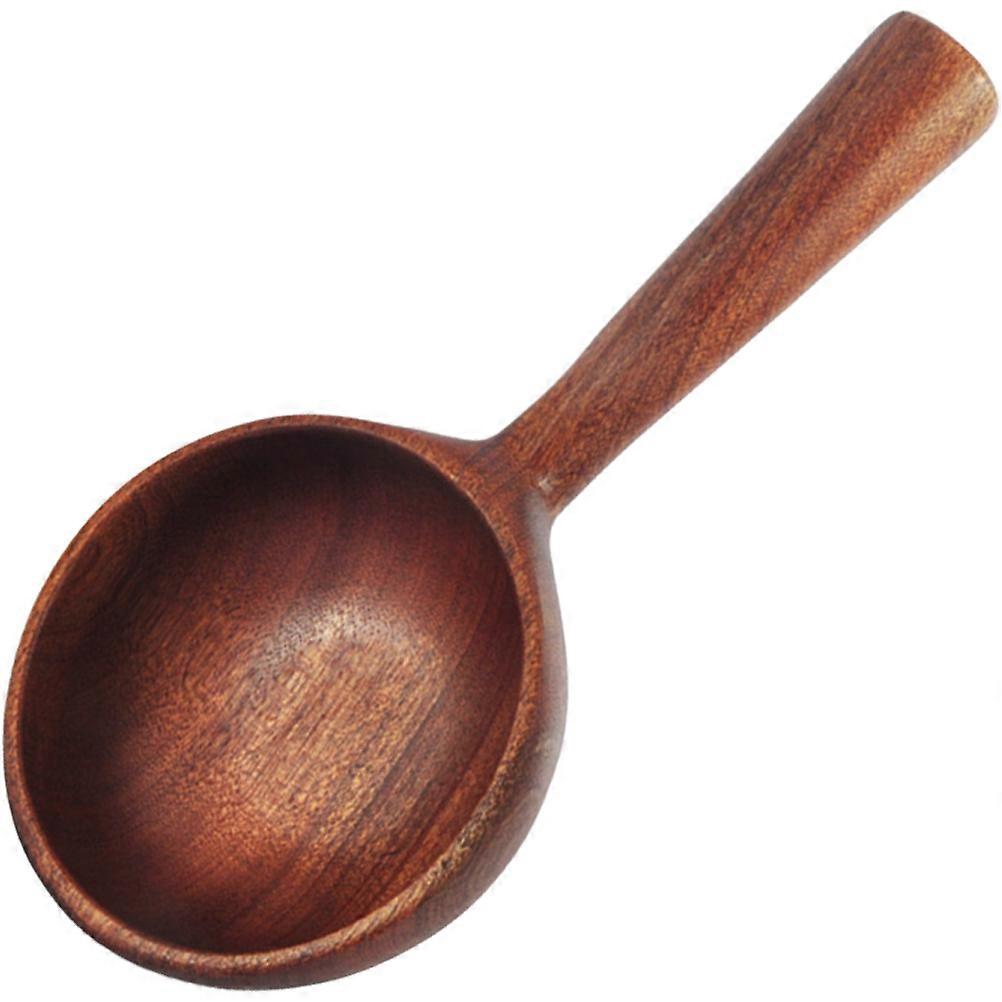 Wooden Ladle with Thickened Handle for Kitchen and Garden Use – Multipurpose Water Scoop for Plant Watering and Liquid Transfer