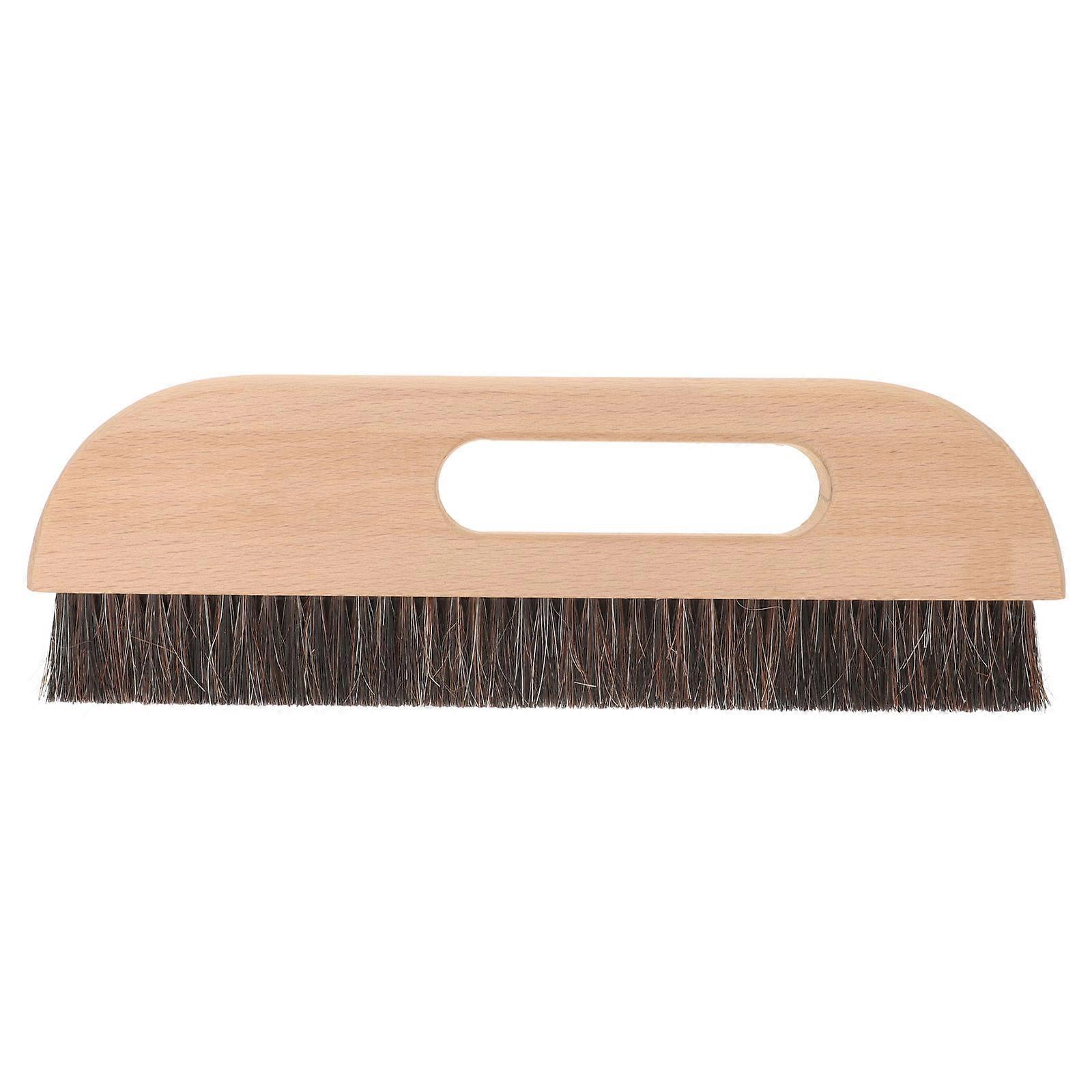 Wooden Handle Wallpaper Brush with Sturdy Bristles for Smoothing Walls and Removing Dirt Before Wallpapering 9.84 Inches