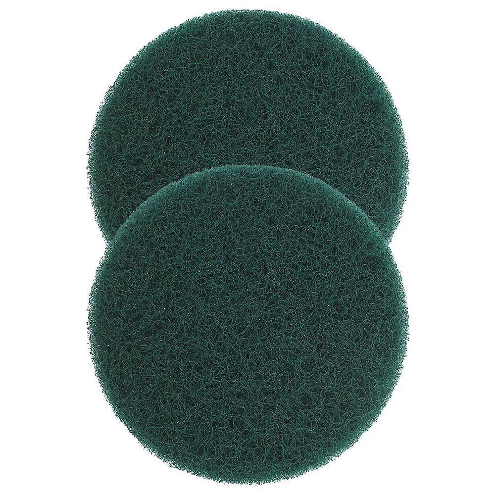 Versatile Non-Scratch Cleaning Pads For Household Cleaning Kit Designed For Drill Attachment Round Shape 2Pcs