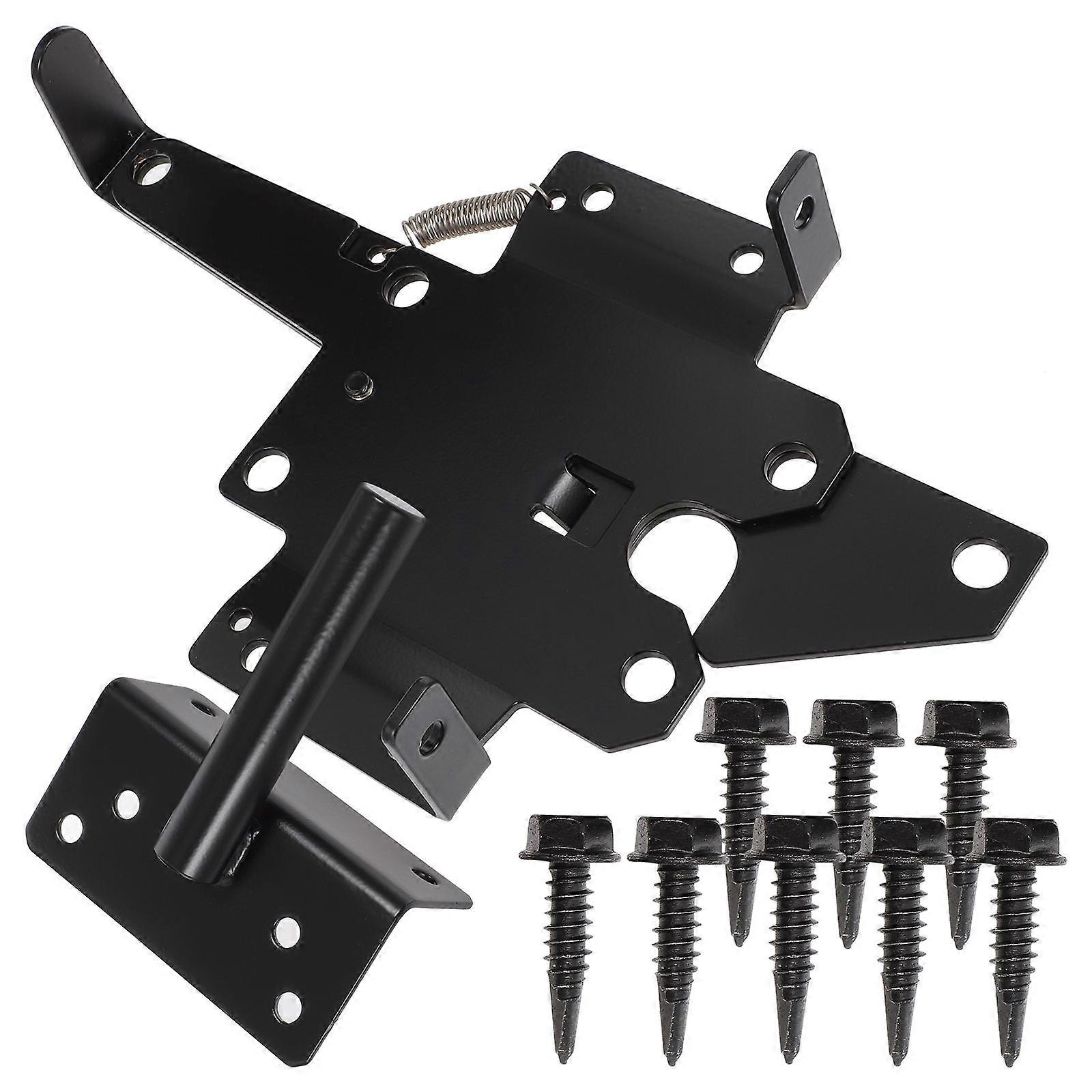 Heavy Duty Gate Hinge Stainless Steel Security Automatic Latching For Garden Outdoor Use 9.4x5.5x1.6in 1Set