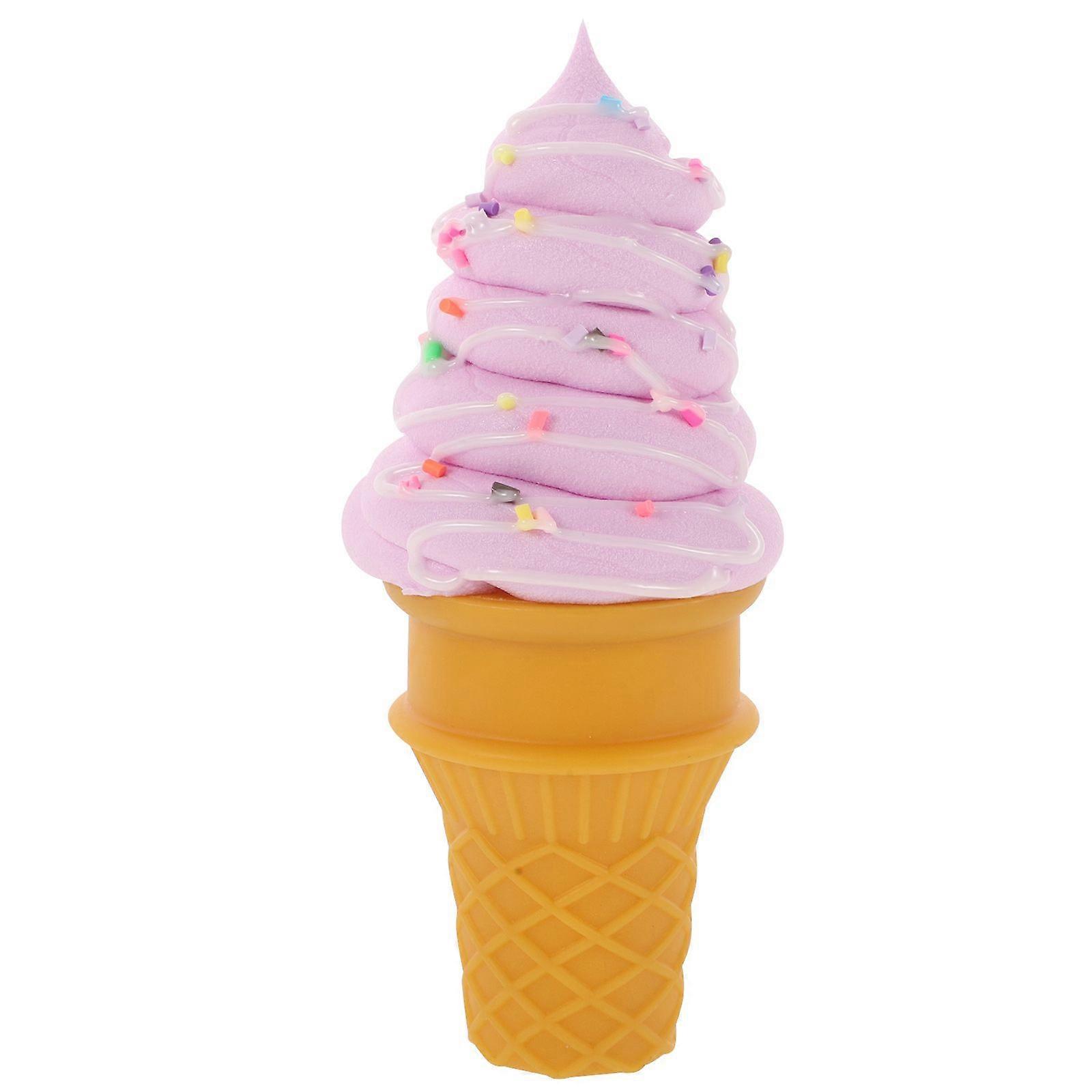 Fake Ice Cream Cone Shop Window Display Prop Reusable Fake Ice Cream Cone Simulation Ice Cream Cone Realistic Dessert Food Toy Artificial Ice Cream