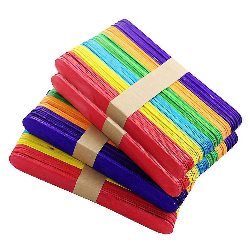 Colored Craft Sticks for Kids Playing Smooth Plastic DIY Sticks Assorted Colors 15x18x2mm