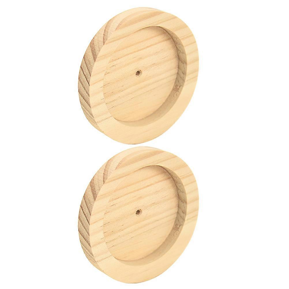 Durable Hamster Feeder with Comfortable Mealtime Experience for Hamster Use Khaki Color 2Pcs