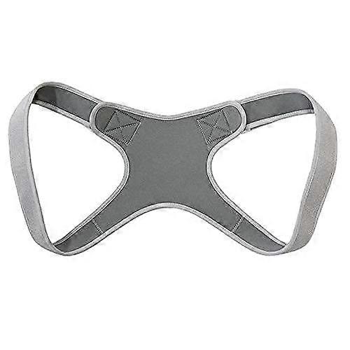 Posture Corrector Invisible Back Support for Men Women, Upper Back Clavicle Support for Shoulder Neck Pain Relief, Grey