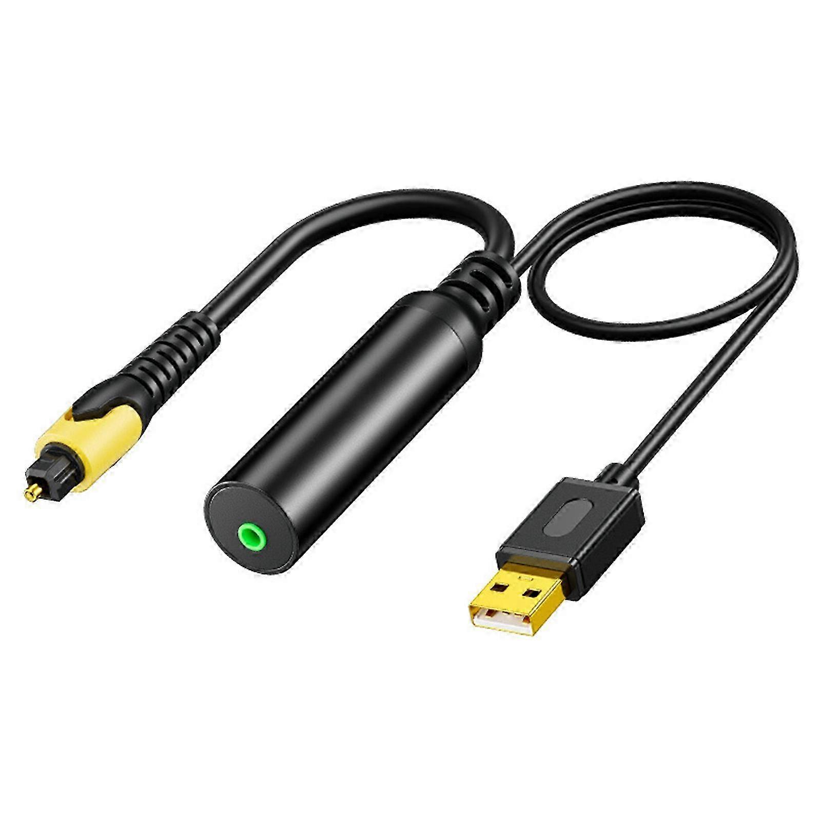 3.5mm to SPDIF Converter Analog to Digital Sound Adapter for Enhances Sound Optical Output 3.5mm to Optical Cable for TV