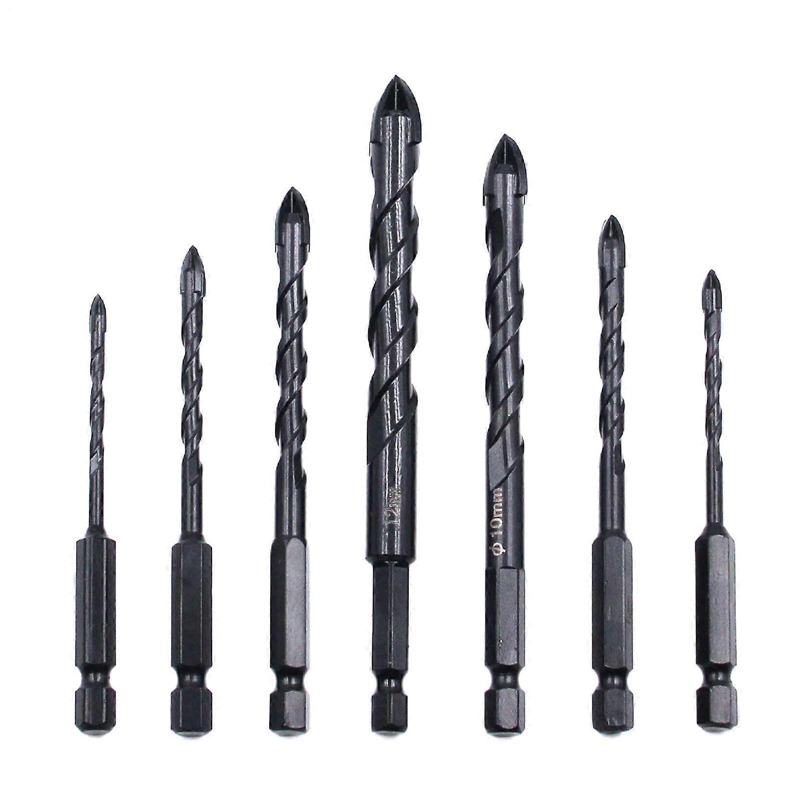 Masonry Drill Bit Set for Concrete, Tile, and Glass - High Strength, Multi-Compatible, 6.02"x2.56"x0.59" for Home Renovation