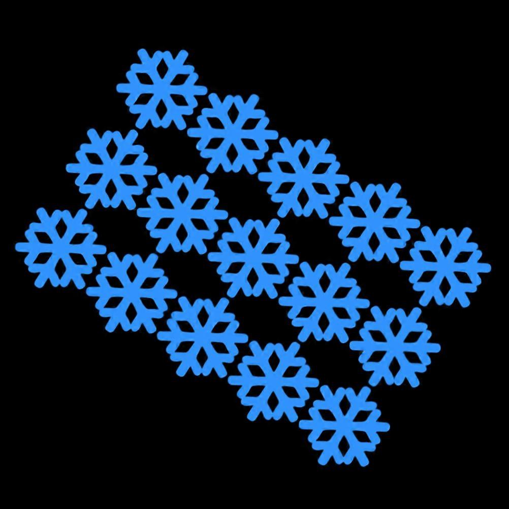 Luminous Snowflake Window Stickers For Christmas Festivities 30X20X0.1CM Fluorescent 1Pc