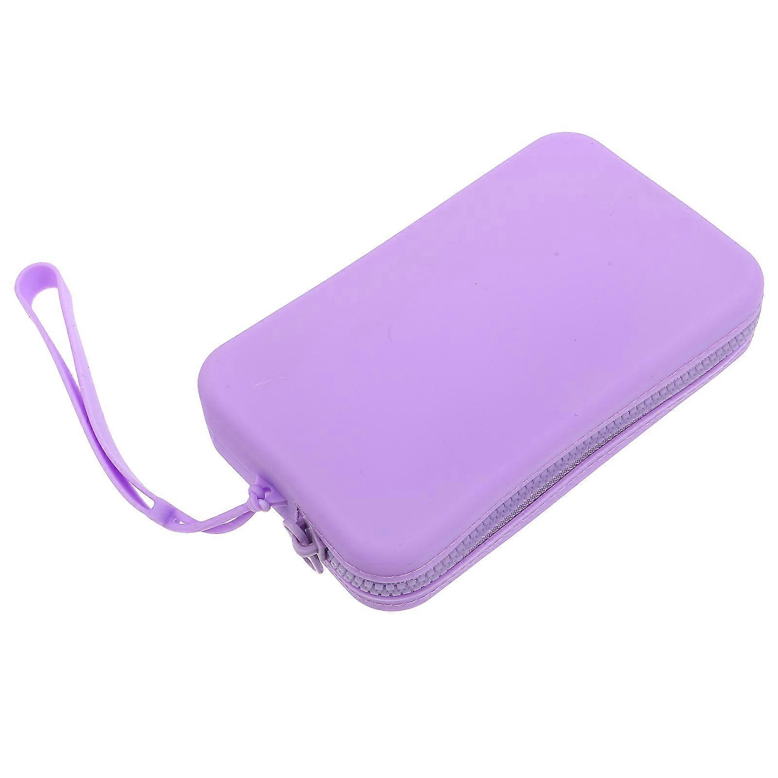 Silicone Makeup Bag for Storage Use with Zipper Closure 1 Portable Pouch