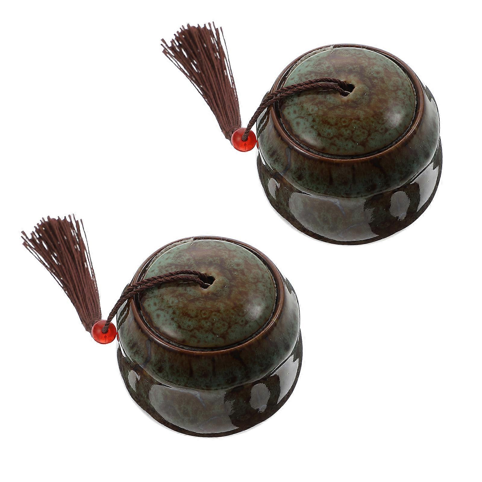 Sealed Ceramic Cans 2Pcs Square Storage Boxes Ideal For Candy And Candle Makers Home Decor Needs