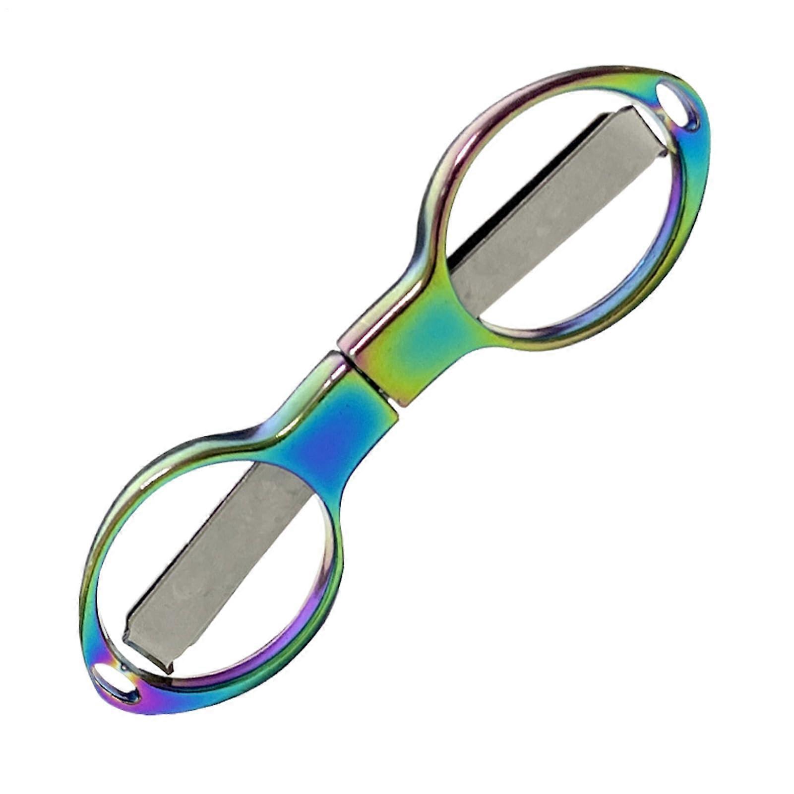 Folding Scissors, Portable Multi-Purpose Cutting Tool, Colorful Safety Scissors for Outdoor Crafting and Kitchen Use