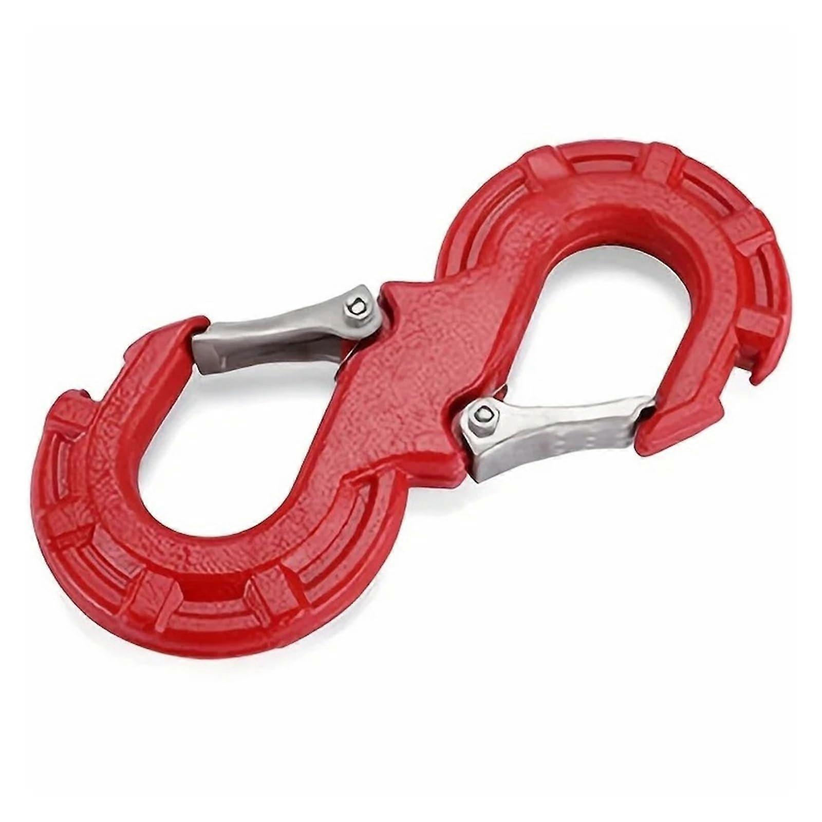 Towing Hitch Universal S-Type Trailer Hook For Car And SUV Portable Off-Road Quick Rescue Shackle Red