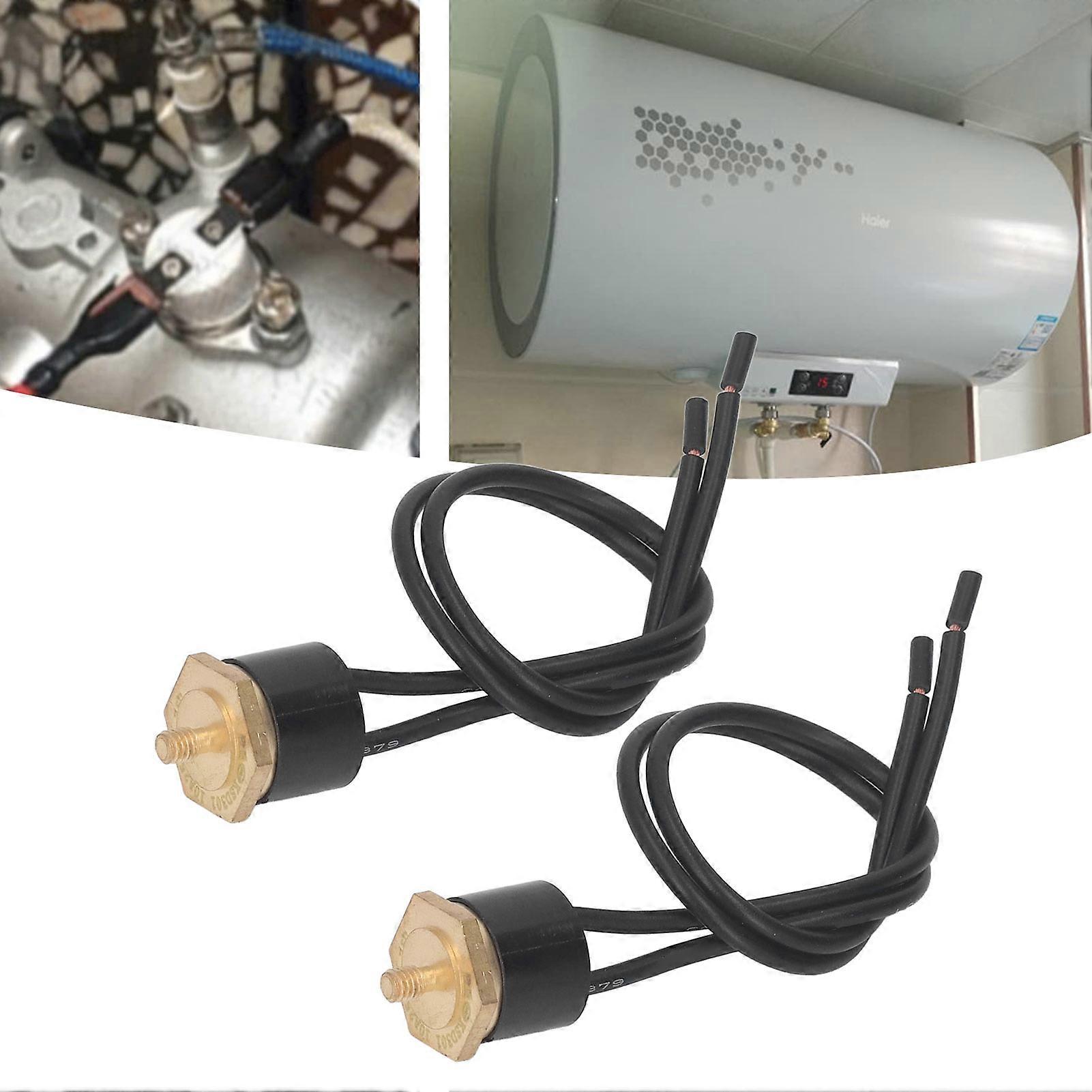 2Pcs Thermostat Switch Waterproof No Arcing KSD301 Thermal Control Switch with Wire  M4