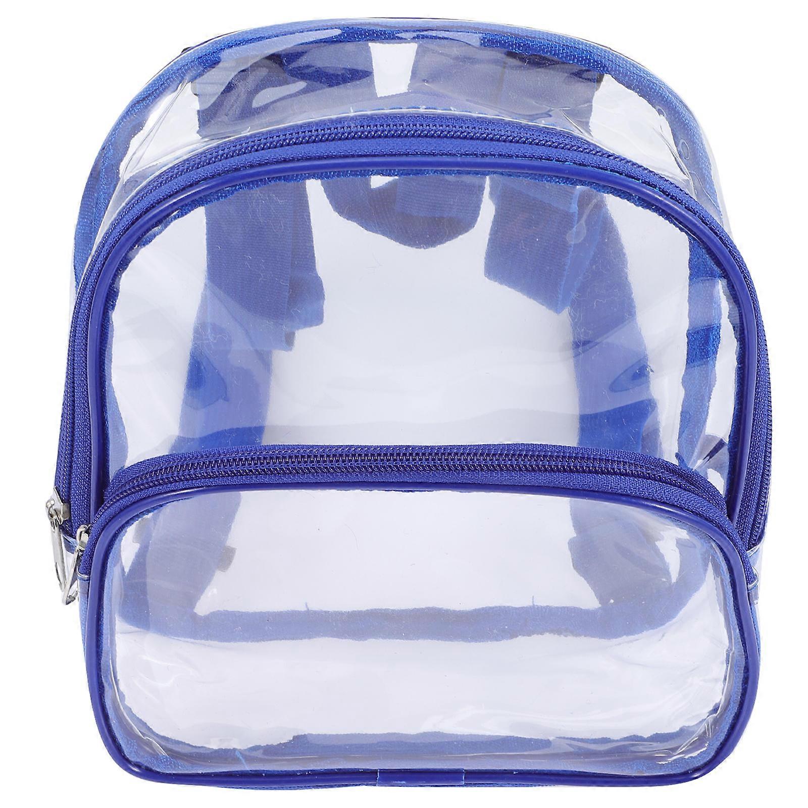 Transparent Mini Backpack for Outdoor Travel – Clear Stadium Approved Bag with Durable PVC Design and Ample Capacity for Beach, School, and Daily Use