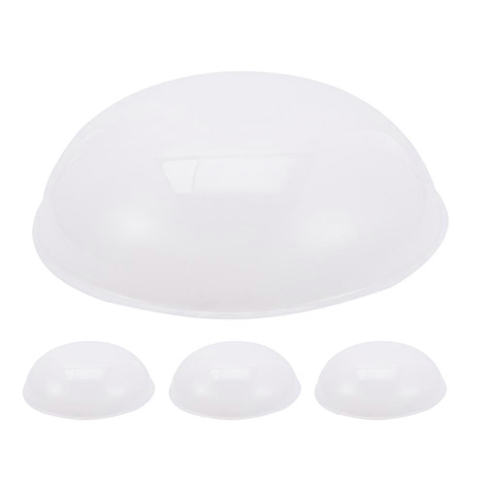 White PVC Ceiling Light Replacement Cover for Home with Excellent Light Diffusion and Durable Design 4 Pieces