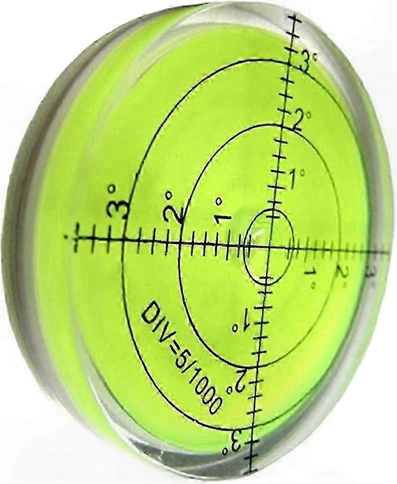 60mm Diameter Spirit Level - Round Inclinometer for Measuring Instruments - Comfortable and Practical Spirit Level