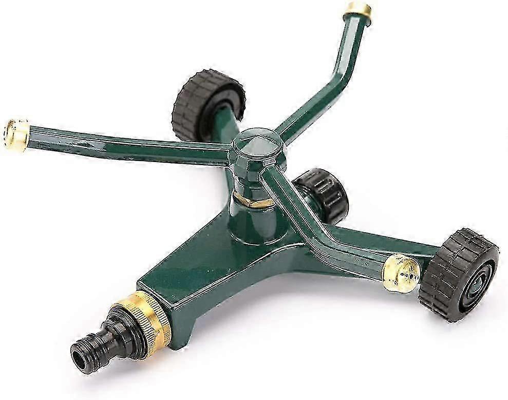 Garden Sprinkler Three Arm Rotating Automatic Spray Lawn Watering Can Durable Garden Cooling Yard Watering Irrigation Tool Arm Garden Sprinkler