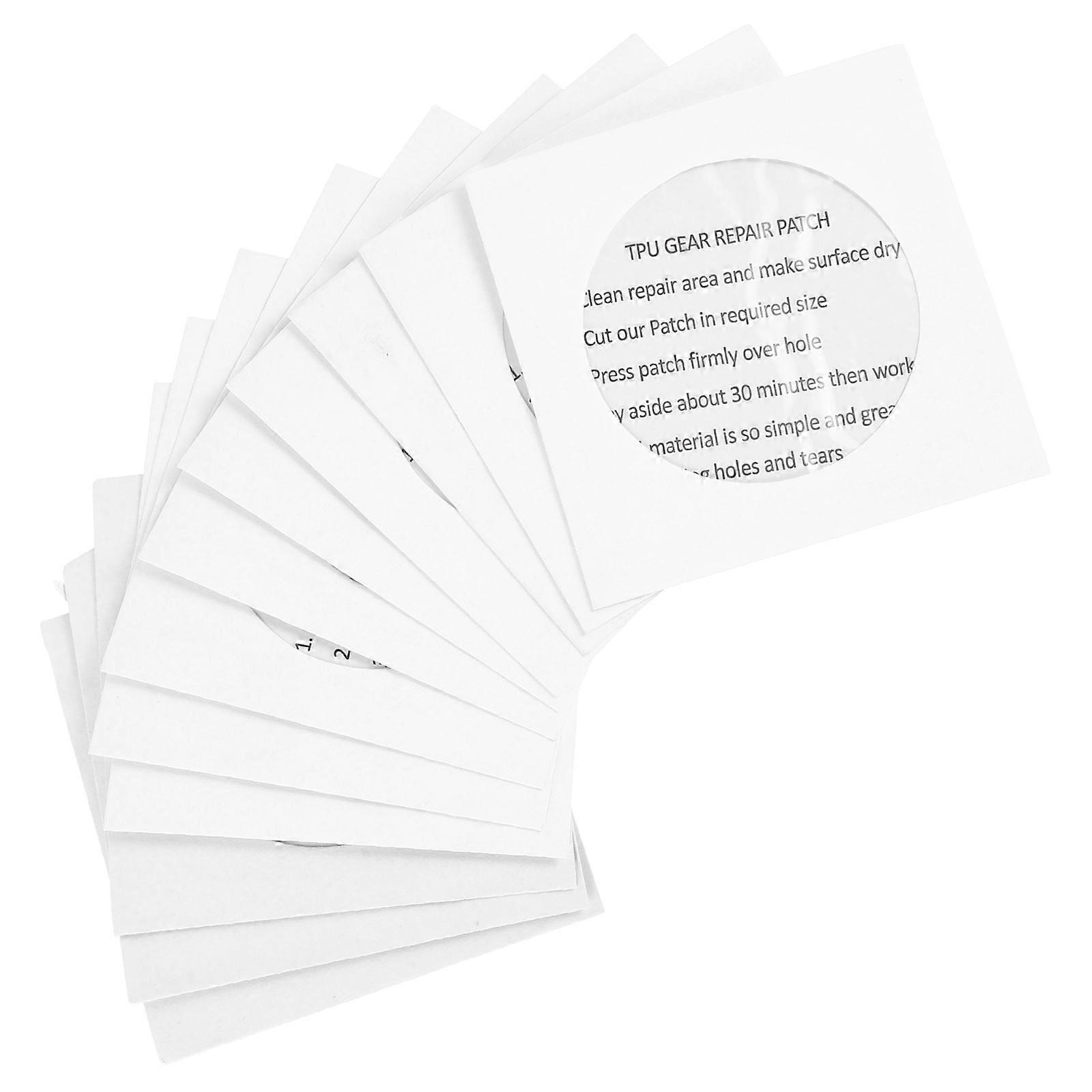 12 Pack TPU Repair Patch Waterproof Adhesive Stickers for Instant Repair of Inflatable Products