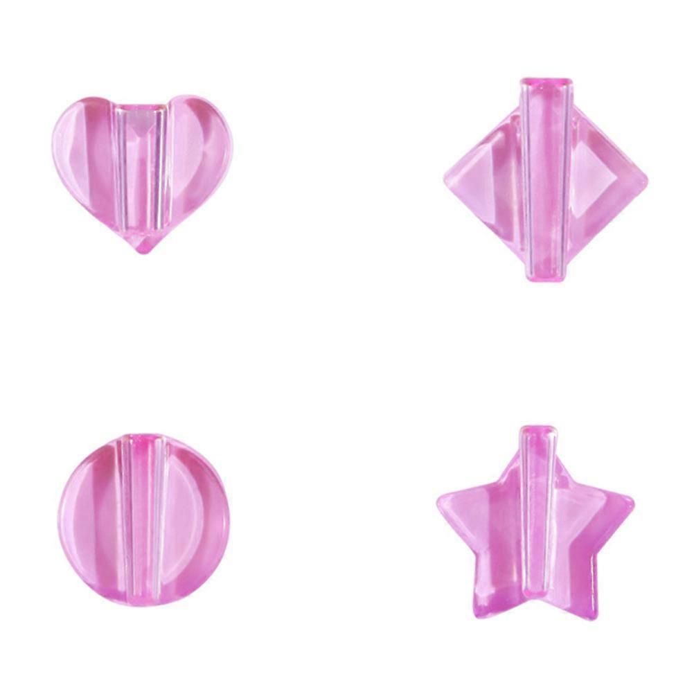 DIY Nail Mold 4Pcs Crafted For Women Bending Pattern Creation In Halloween Charming Pink 3.8x3.8cm