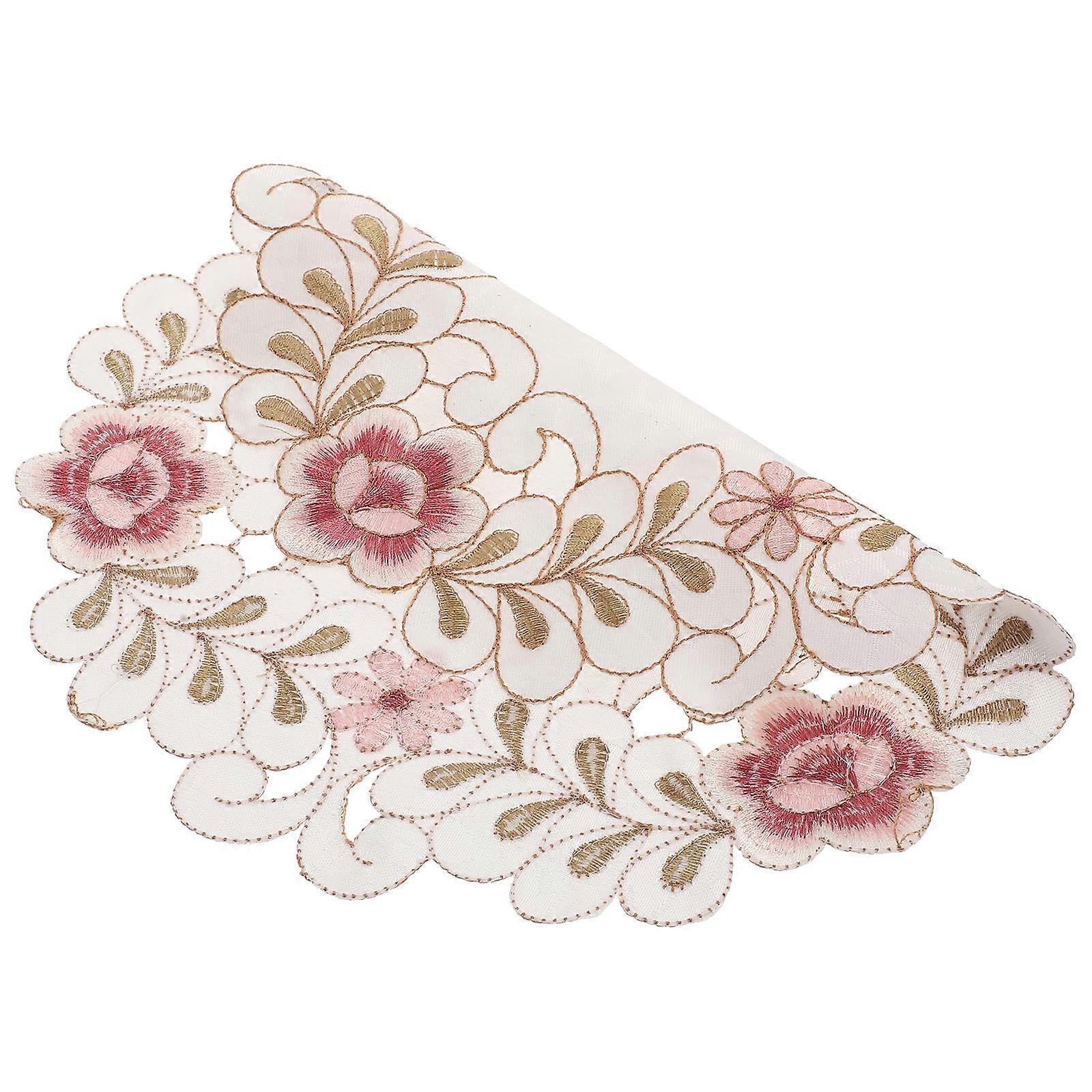 Round Heat Resistant Tableway Cushion Flower Placemat For Home Users Multi Color 1Pcs