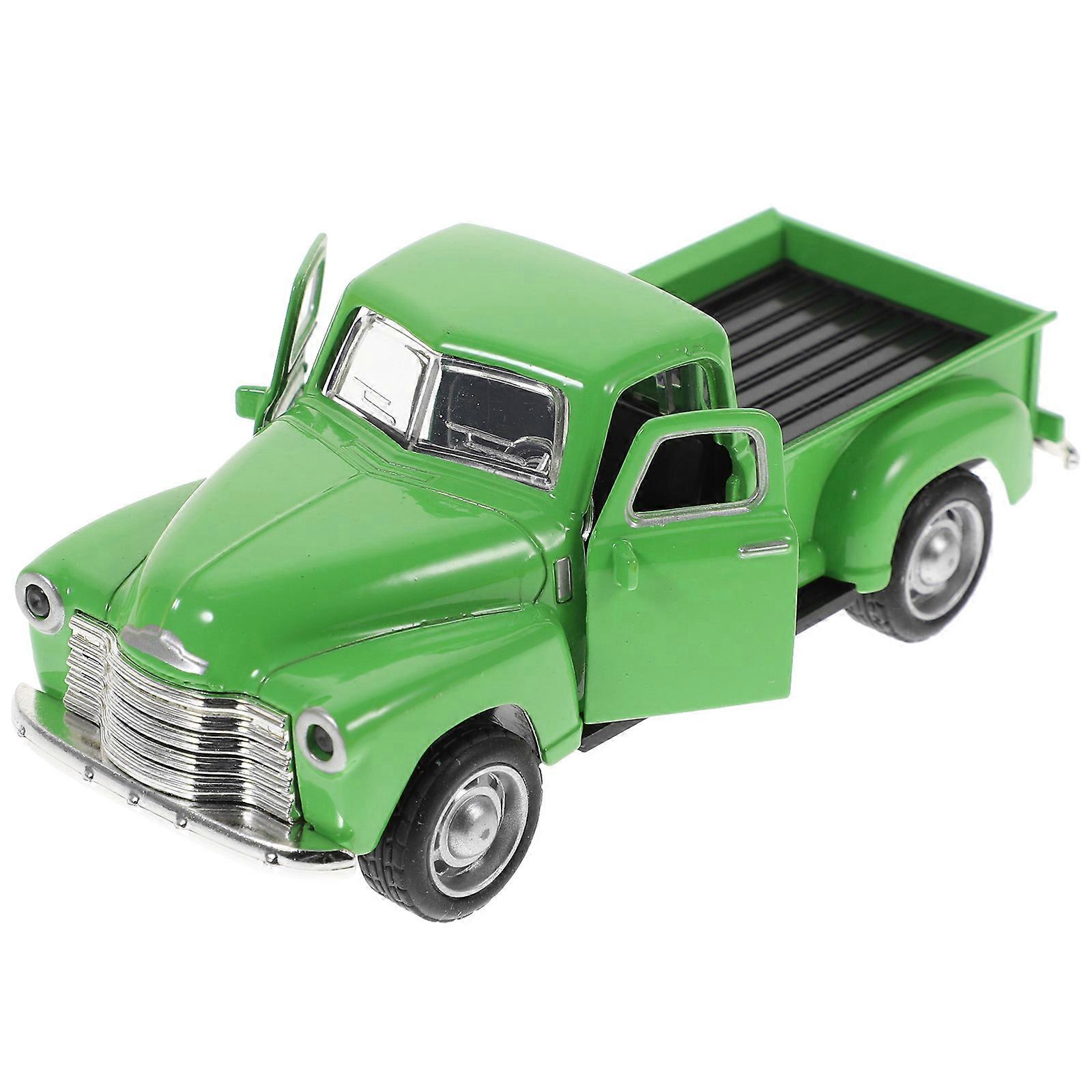 Alloy Model Cars Retro Style Creative Car Decoration For Car Enthusiasts In Green With Unique Retro Design 1Set