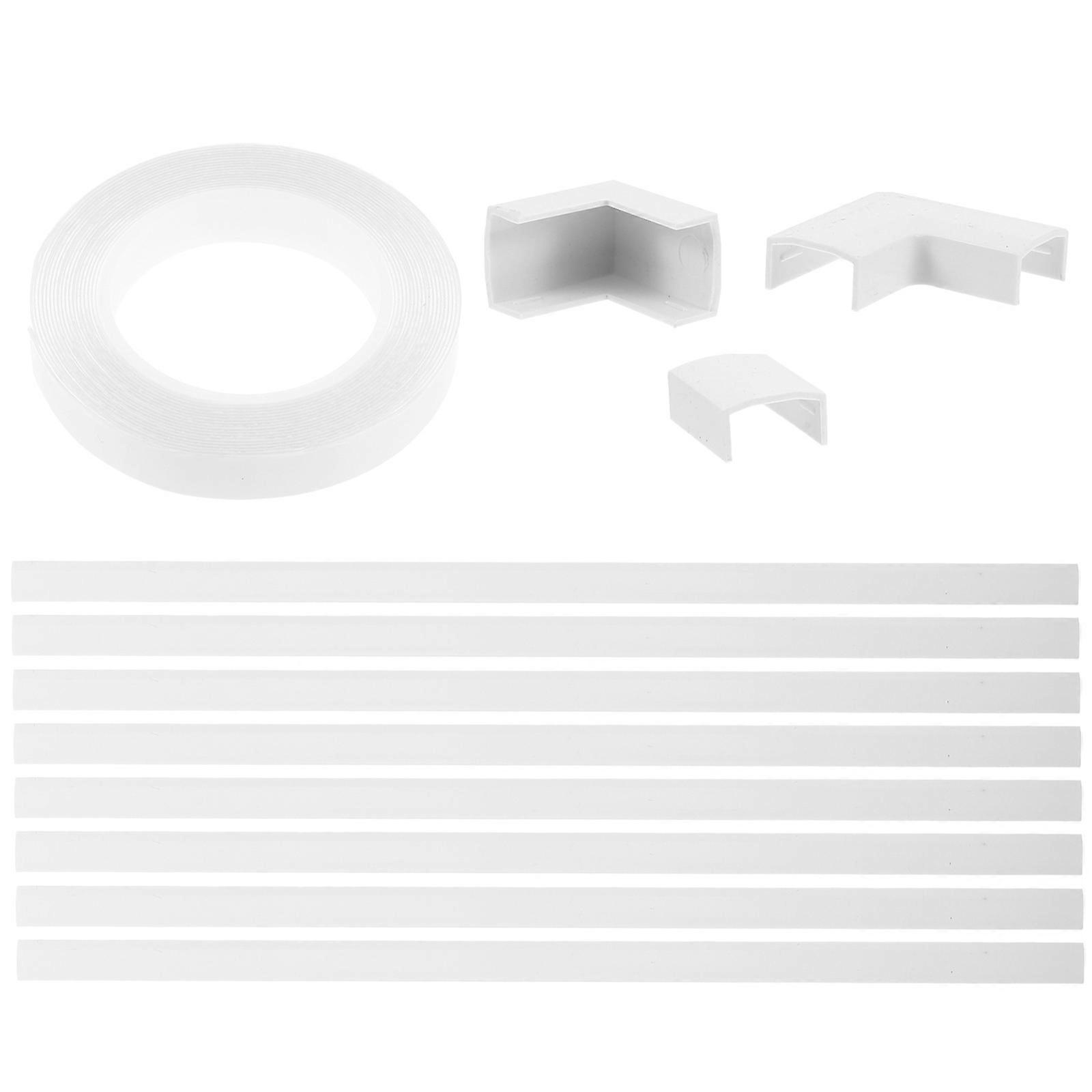 Flexible Cord Hider Wall Cover For Effective Cable Organization In White Color Suitable For Various Cables For Home Users 1 Set