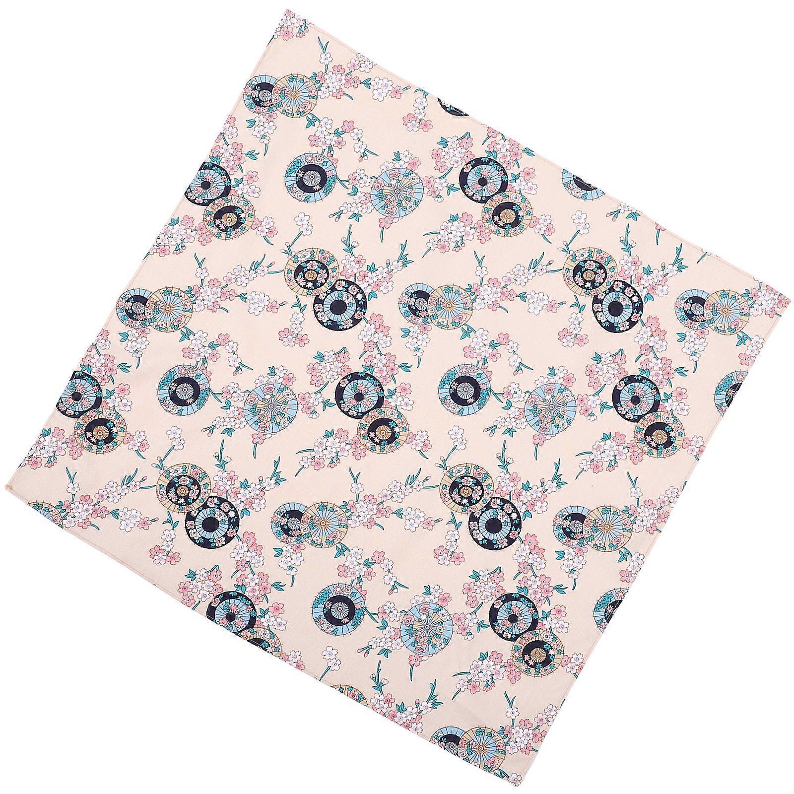 Japanese Delicate Pattern Meal Box Wrapping Cloth Ideal For Party Decoration Cotton Material Assorted Color 1Set