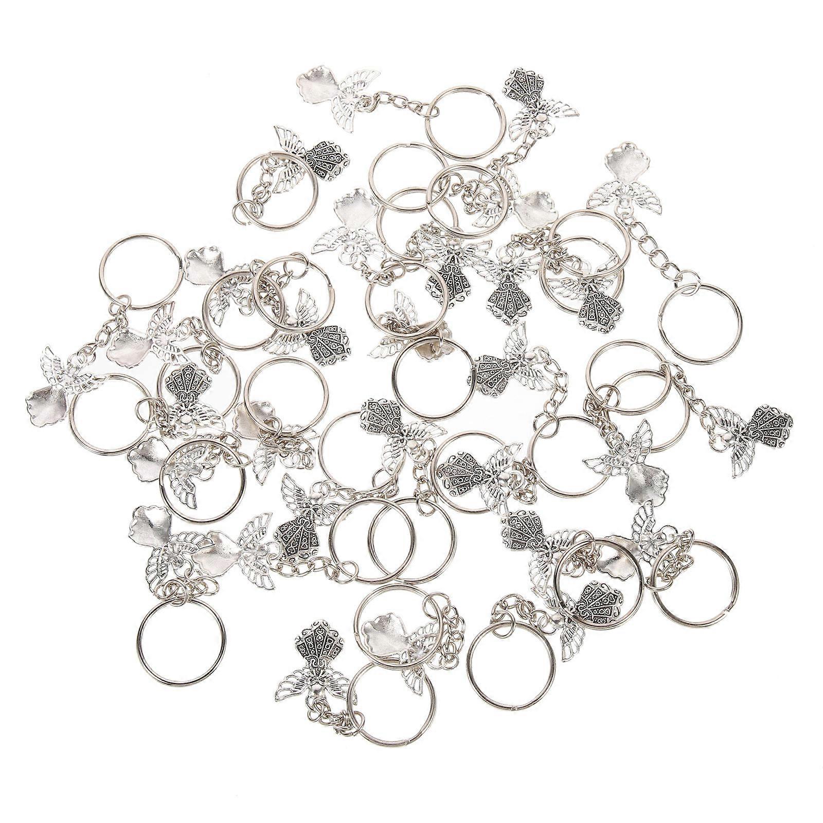 Lightweight And Sturdy Angel Keychain For Easy Attachment To Bags Perfect For Celebrating Anniversaries And Birthdays 30Set