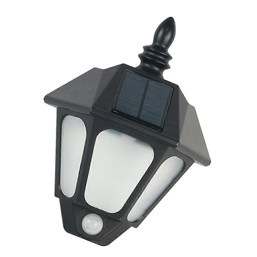 Solar Powered Wall Lamp Outdoor Use Waterproof Solar Light Automatic Charging Garden 1Pcs