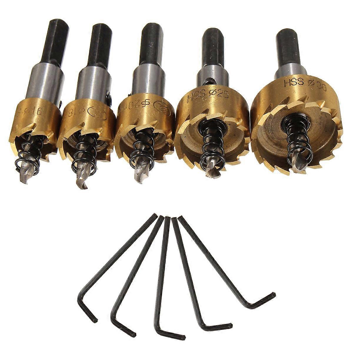Durable Metal Hole Saw Set for Sawing Various Metal Plates with Sharp Teeth 16mm 18mm 20mm 25mm 30mm