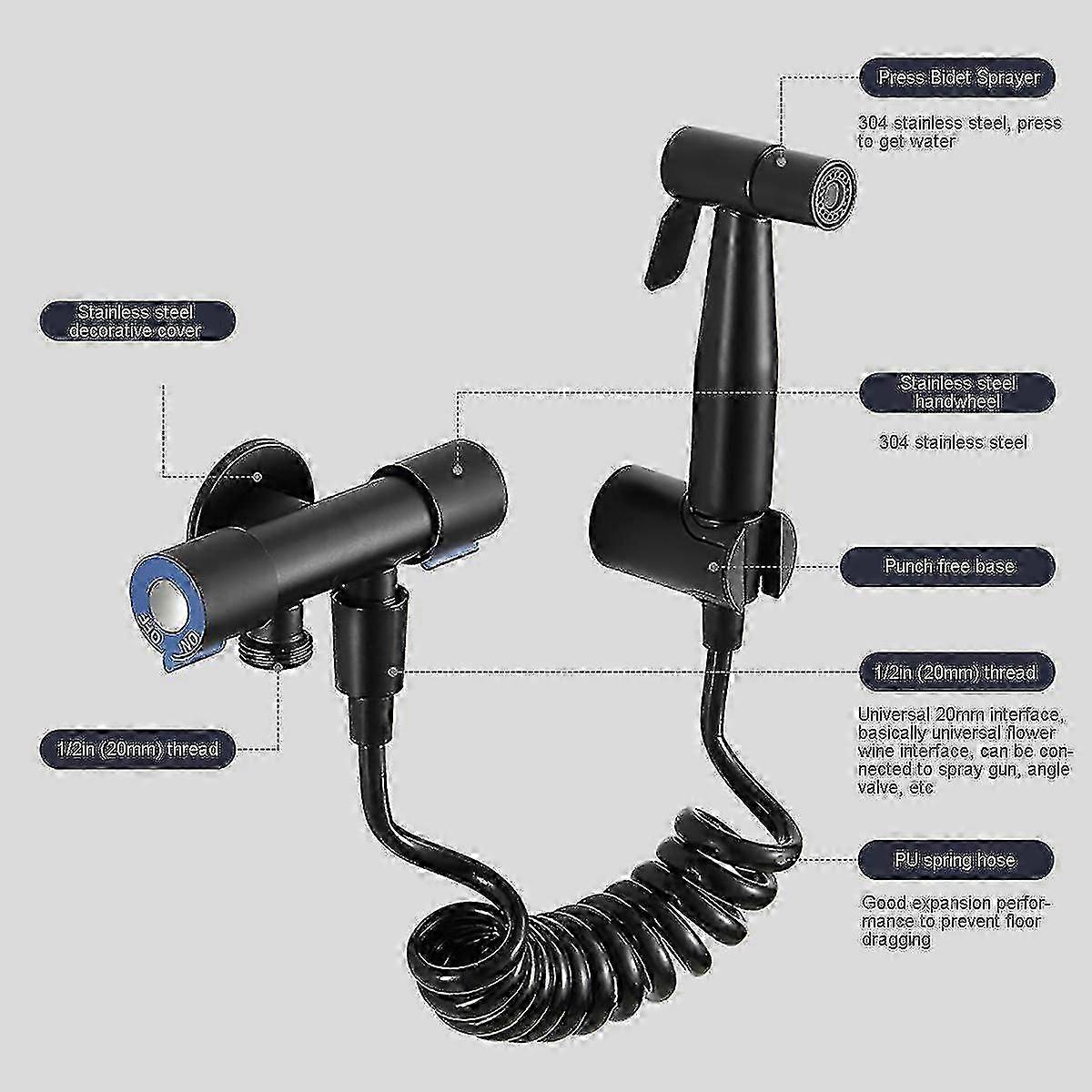 المحمولة دش رئيس الدوش المرحاض بيديت البخاخ غسل جيت لمرفق بيديت